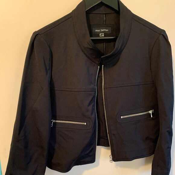 Anne Taylor dress, sheath, sz 6, sleeveless midi, black, white tweed, lined, EUC - Picture 10 of 15